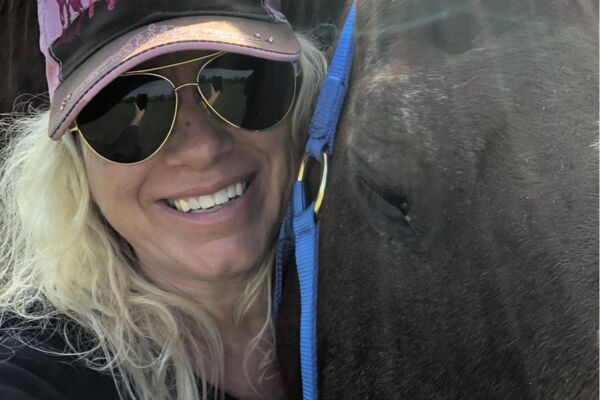 Sunshine with a horse